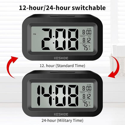 KESHIDE Travel Digital Alarm Clock, Battery Operated - Image 5