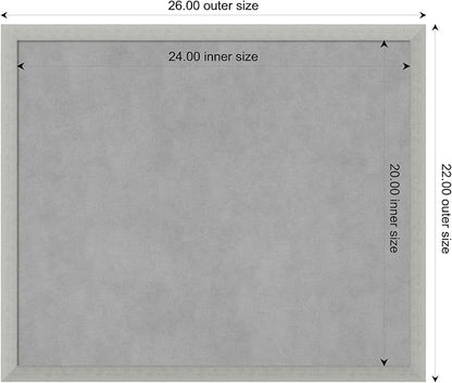 Amanti Art Silver Framed Magnetic Board 22x26 Medium Vision Board - Image 4