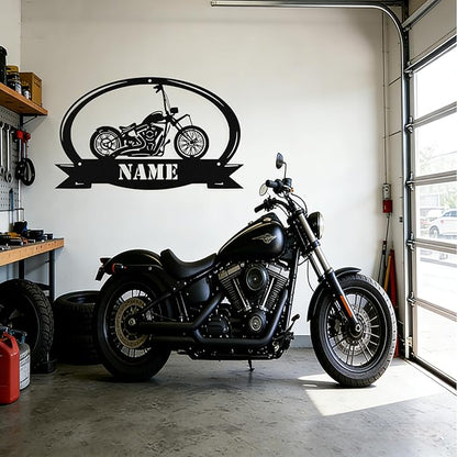 Custom Motorcycle Metal Sign Personalized Biker Name Signs Custom Garage - Image 8