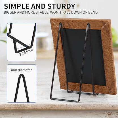 Decolore 10 Inch 3 Pack Large Black Table Easel Plate Stands - Image 3
