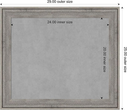 Amanti Art Grey Framed Magnetic Board 25x29 Medium Vision Board - Image 4