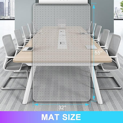 Vicwe Office Chair Mat for Carpet, Easy Rolling Hard Mat for Office Chair on - Image 6