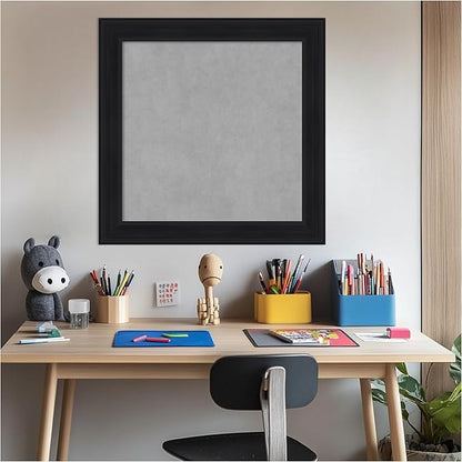 Amanti Art Black Framed Magnetic Board 25x25 Medium Vision Board - Image 5