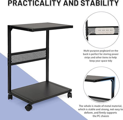 Bfttlity PC Stand Computer Tower Stand 2-Tier Metal CPU Holder - Image 6