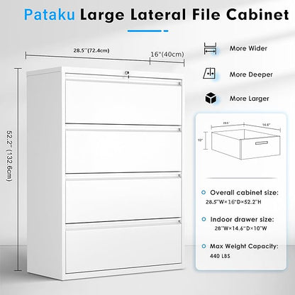 Pataku 4 Drawer File Cabinet - Image 3