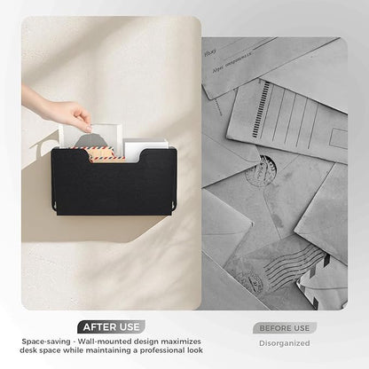OSKIE DR POCKET RACK Wall-Mounted File Rack, Single Pocket, Metal Organizer - Image 8