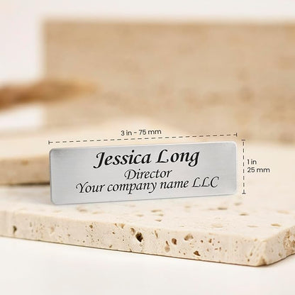 Custom Engraved ID Name Tag Badges Identification Personalized - Image 6