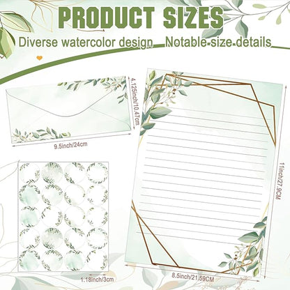 TaoBary 160 Pcs Stationery Paper Set 50 Double Sided Stationery Papers - Image 3