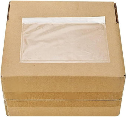 9527 Product 7.5" x 5.5" Clear Adhesive Top Loading Packing List/Shipping Label - Image 3