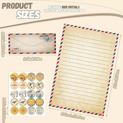 TaoBary 160 Pcs Stationery Paper Set 50 Double Sided Stationery Papers - Image 4