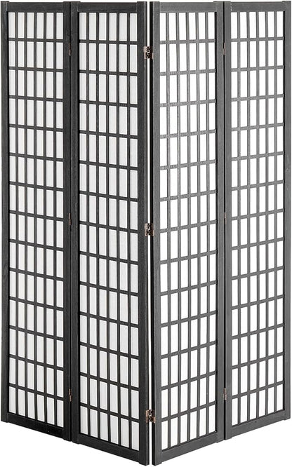 VEVOR Room Divider, 4 Panel Japanese Room Divider, Wood Folding Privacy Screen - Image 4