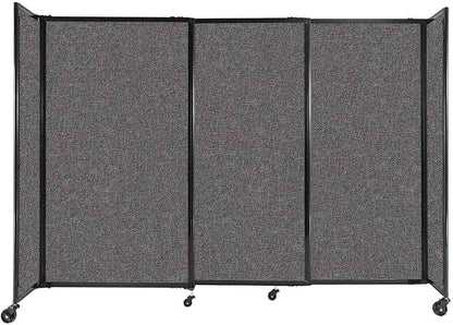 Versare Straightwall Sliding Portable Wall Partition | Freestanding Office by VERSARE