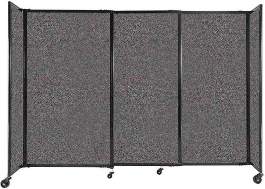 Versare Straightwall Sliding Portable Wall Partition | Freestanding Office by VERSARE