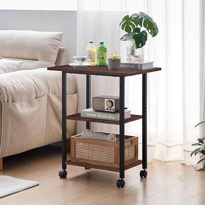 Lerliuo 3-Tier Printer Stand, Industrial Mobile Printer Table - Image 5