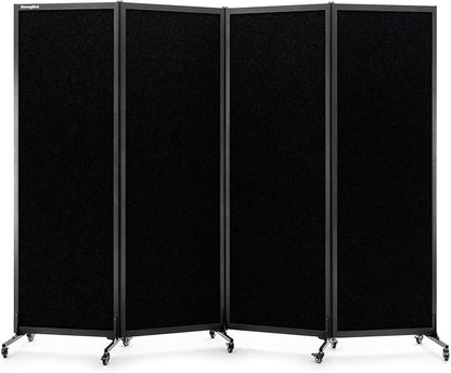 Upgrade Version Room Partition and Divider, Freestanding Rolling Dividers by StrongBird
