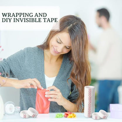 Yahenda Invisible Tapes, 96 Rolls 0.75x1000 Inches Clear Matte Finish Tape - Image 5