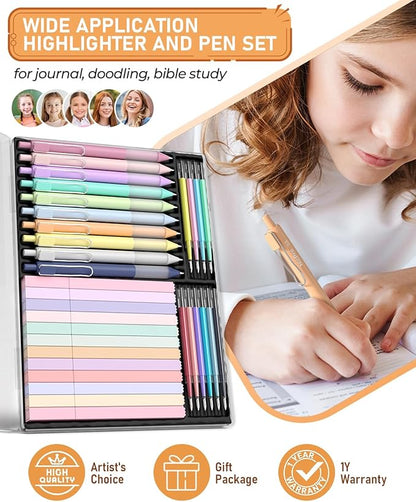 Nicpro 33PCS Aesthetic Highlighter and Gel Pen set - Image 7