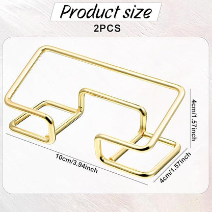 Skrfren 2Pcs Metal Business Card Holder - Image 2