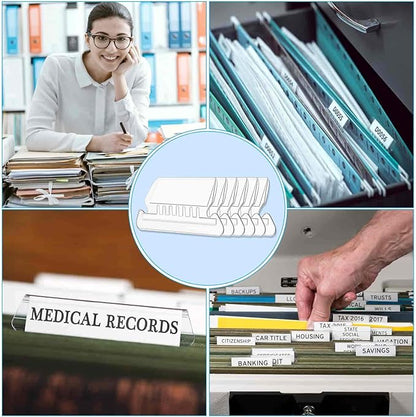 File Folder Tabs, Paxcoo 50 Sets Hanging File Folder Labels Tabs and Inserts - Image 7