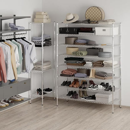 Regal Altair 21" Deep x 54" Wide x 74" Height Wire Shelving Kit | 8-Tier | NSF - Image 5