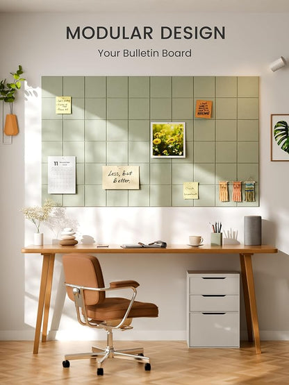 Bumusty Large Cork Board Alternative-36 x24 Felt Bulletin Board Tiles, - Image 6