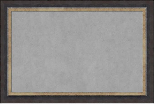 Amanti Art Black Framed Magnetic Board 25x37 Large Vision Board by AmantiArt