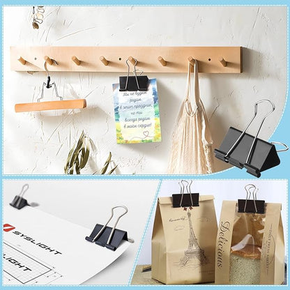 Large Binder Clips 1.6 Inch, Binder Clips Large Size, Big Paper Clips Clamps - Image 6