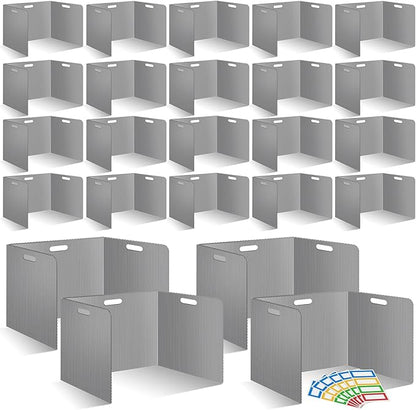 24 Pcs Desk Dividers for Students 14 × 17.5 × 14 Inch Plastic Durable and by ZSMKJIAYE