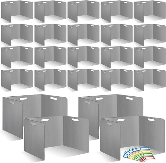 24 Pcs Desk Dividers for Students 14 × 17.5 × 14 Inch Plastic Durable and by ZSMKJIAYE