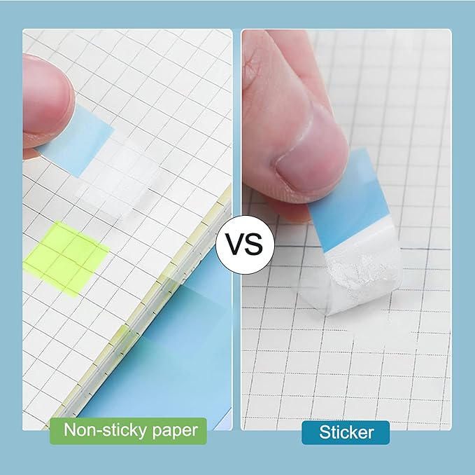 Golcellia 1600 Pieces, Transparent Sticky Notes, Page Markers, Book Tabs - Image 5