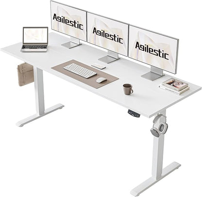 Agilestic Electric Standing Desk, Large 63 x 24 Inches Height Adjustable Desk by Agilestic