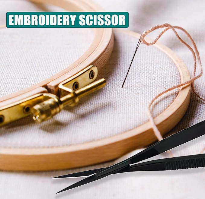 Cross Edge Curved Spring Scissors 5 Inch Stainless Steel Precision Eyebrow & - Image 7