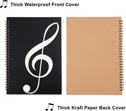 MoHern Blank Sheet Music Notebook, 160 Pages Composition Staff Paper Notebook 2 - Image 6