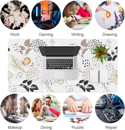 QIYI Large Mouse Pad for Desk, Cute Desk Mat for Desktop, Women Girls Office - Image 7