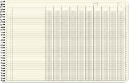 BookFactory Accounting Ledger Notebook/Large 10 Column Accounting Ledger - Image 3