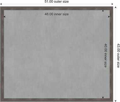 Amanti Art Grey Framed Magnetic Board 43x51 Oversize Vision Board - Image 4