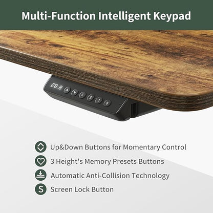 FEZIBO Height Adjustable Electric Standing Desk - Image 8