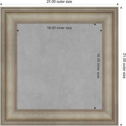Amanti Art Silver Framed Magnetic Board 21x21 Small Vision Board - Image 3