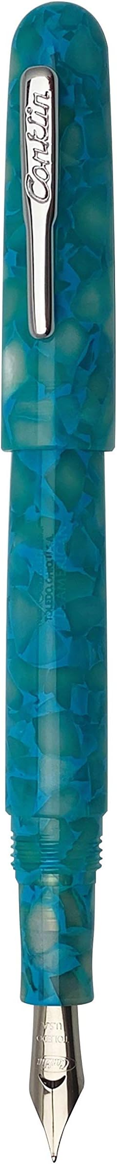 Conklin All American Fountain Pen in Turquoise Serenity – Fine Nib, Elegant by Conklin