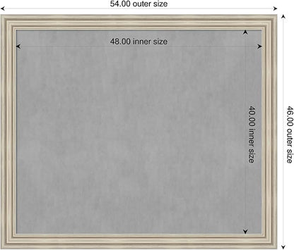Amanti Art Silver Framed Magnetic Board 46x54 Oversize Vision Board - Image 2