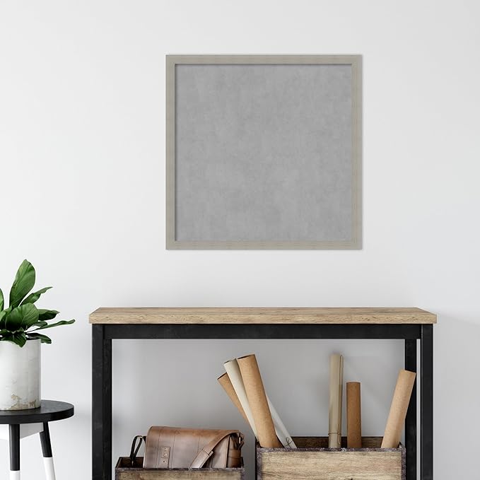 Amanti Art Grey Framed Magnetic Board 26x26 Medium Vision Board - Image 5