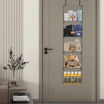 5-Tier Over the Door File Organizer, Stackable Hanging Wall Files Rack - Image 8
