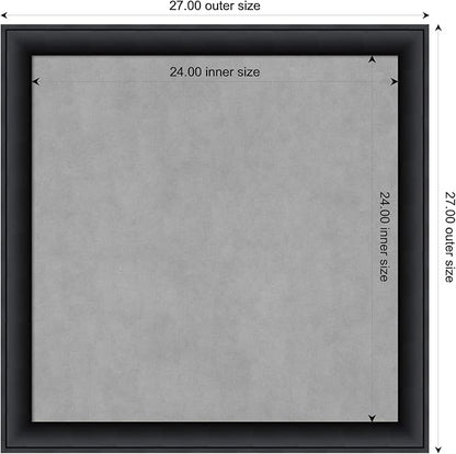 Amanti Art Black Framed Magnetic Board 27x27 Medium Vision Board - Image 3