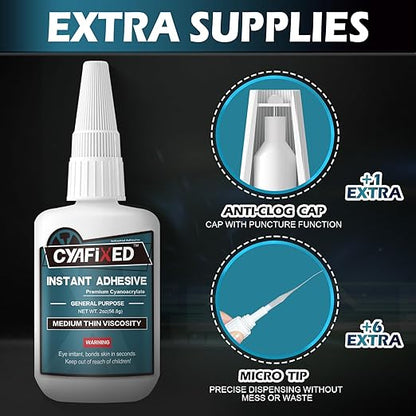 Medium-Thin Super Glue, 56.8 Gram Fast CA Glue - Image 4