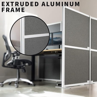 VIVO T-Shape Modular Corner Wall System, 4 Panels, Modern Professional Office - Image 6