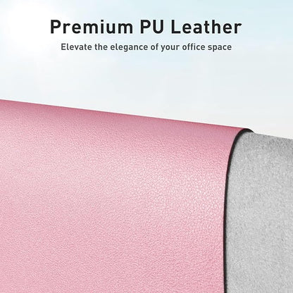Aothia Faux Leather Desk Mat – Large Mouse Pad, Non-Slip PU Leather Blotter - Image 2