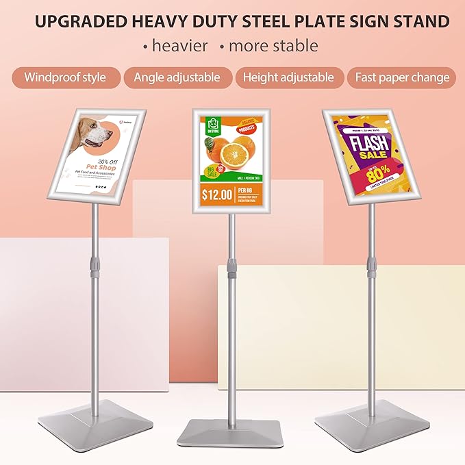 VAIIGO 8.5"x11" Pedestal Poster Stand - Image 2