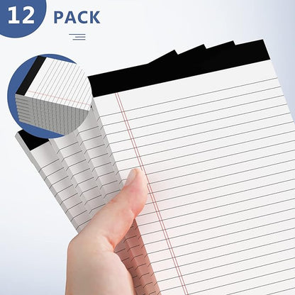Nichela 5" x 8" Note Pads 12 Pack of Legal Pads 30 Sheets Notepad College Ruled - Image 5