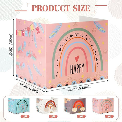 Crtiin 24 Pcs Privacy Folders for Students Desk Dividers Standard School - Image 2