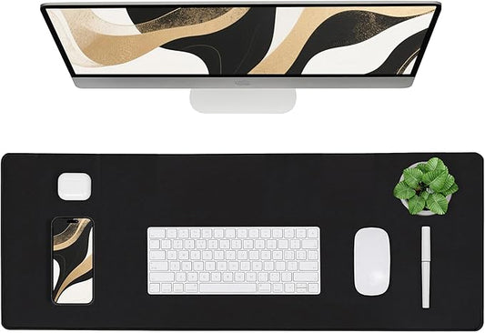 ALOANES Black Waterproof Desk Mat, by Aloanes